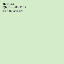 #D4ECC9 - Beryl Green Color Image